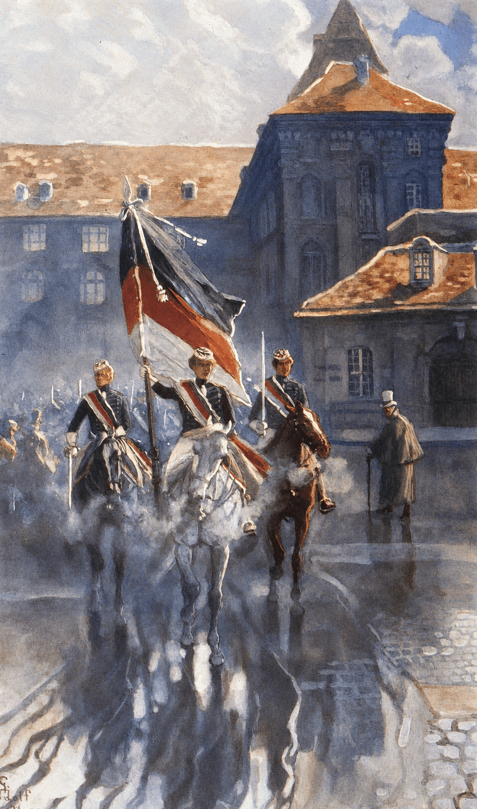 Historische Abbildung, Corps Borussia Breslau